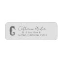 Search for gray blue return address labels Elegant