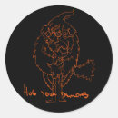 Search for demons stickers Illustration