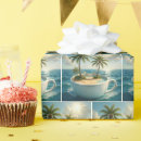 Search for islands wrapping paper Tropical island