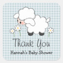 Search for blue lamb baby shower stickers For her