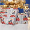 Search for vintage dress wrapping paper Lady