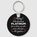 Search for ruby anniversary key rings Couple