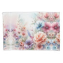 Search for whimsical pillowcases Watercolor flowers