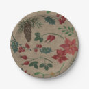 Search for rustic christmas plates Mistletoe