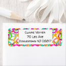 Search for purple green return address labels Pink