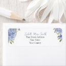 Search for pink hydrangea return address labels Watercolor