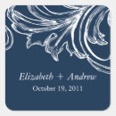 Search for navy blue damask stickers White