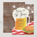 Search for bbq 50th birthday invitations Rustic