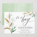 Search for modern greenery baby shower invitations Simple