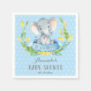 Search for elephant napkins It's a boy