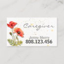Search for caregiver business cards Cna