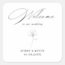 Search for your welcome stickers Black and white