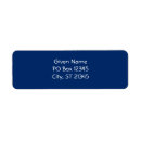 Search for dark blue return address labels Navy
