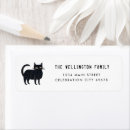 Search for happy cat return address labels Watercolor