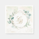 Search for eucalyptus wedding napkins Watercolor greenery