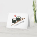Search for cute sushi cards Pun
