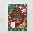 Search for pajama seasonal invitations Red