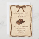 Search for cowboy wedding invitations Nothing fancy just love