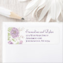 Search for purple rose return address labels Lilac