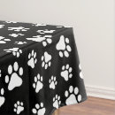 Search for paw print tablecloths Dog paws