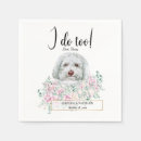 Search for dog wedding napkins Elegant