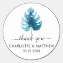 Search for monstera wedding stickers Thank you