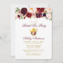 Search for bridal tea party invitations Watercolor floral