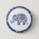 Search for blue elephant badges Illustration