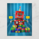 Search for boy robot postcards Cute