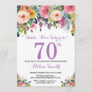 Search for purple 70th birthday invitations Adult birthday party