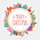 Search for merry christmas font stickers Simple