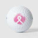 Search for breast cancer pink ribbon golf balls For her