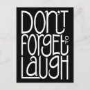 Search for laugh postcards Typography