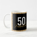 Search for glitter birthday mugs Black and gold