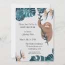 Search for sloth baby shower invitations Gender neutral