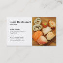 Search for sushi restaurant business cards Chopsticks