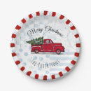 Search for christmas trucks paper plates Rustic