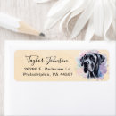 Search for great dane dog return address labels Cute