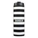 Search for black and white striped travel mugs Monogrammed