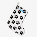 Search for paw print christmas stockings Kitty