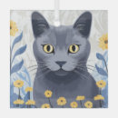 Search for russian blue cat christmas tree decorations Nebelung