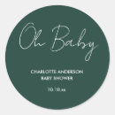 Search for emerald green stickers Baby shower