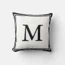 Search for black and white letter cushions Modern