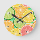 Search for orange fruit clocks Grapefruit