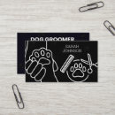 Search for pet grooming business cards Professional dog groomer services
