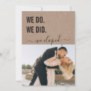 Search for we did it invitations We got married