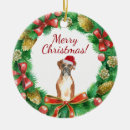 Search for boxer christmas tree decorations Puppy