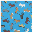Search for blue horses fabric Cute
