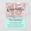 Search for pink gold quinceanera invitations Elegant chic