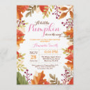 Search for fall baby shower invitations A little pumpkin